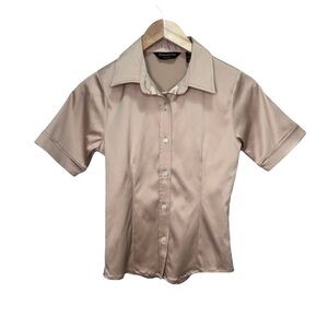 Donna Karan New York Gold Button Up Size Medium